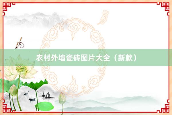 农村外墙瓷砖图片大全（新款）